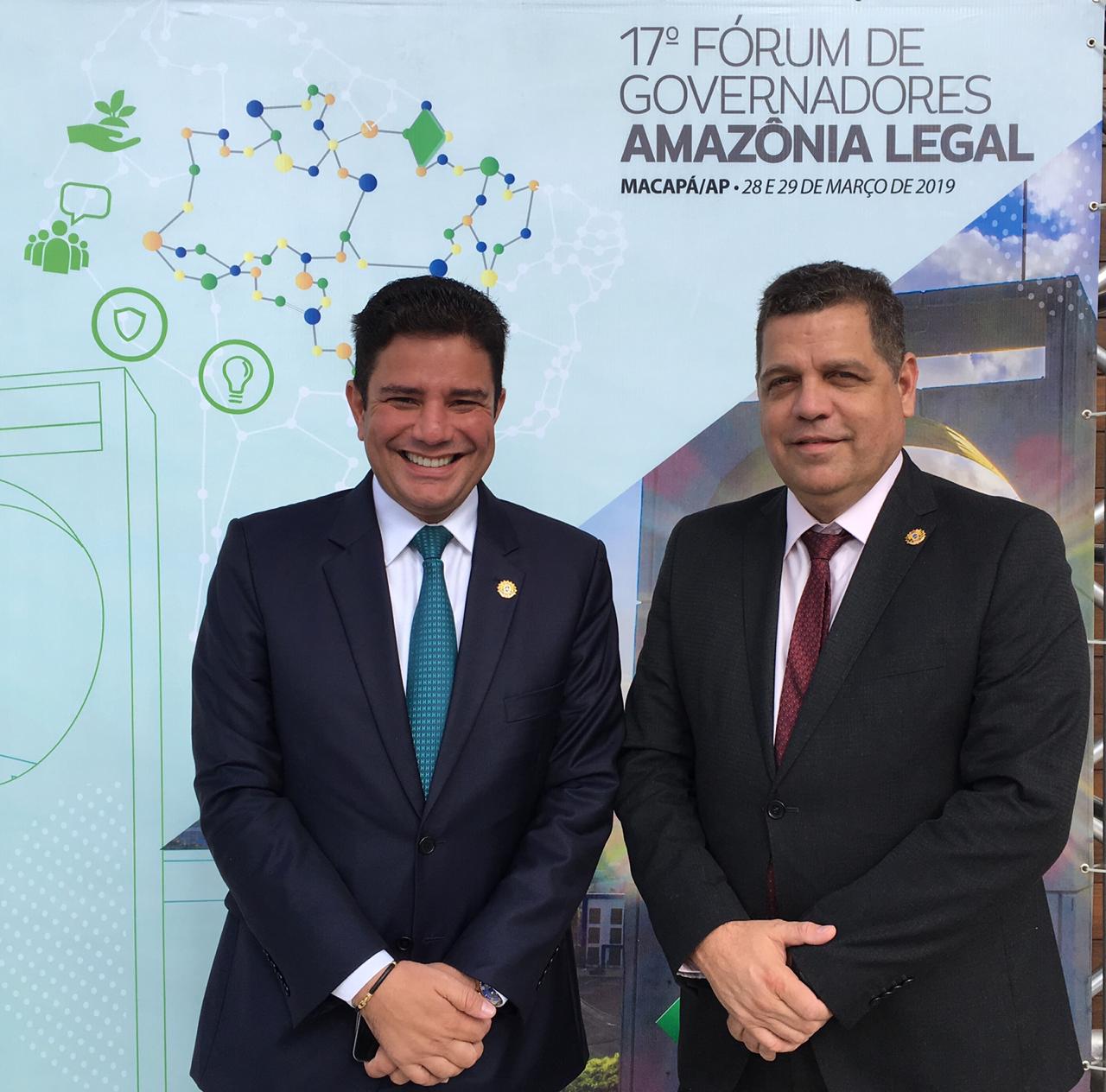 Gladson Cameli e o vice-governador, Major Rocha, participam de abertura do Fórum de Governadores da Amazônia Legal