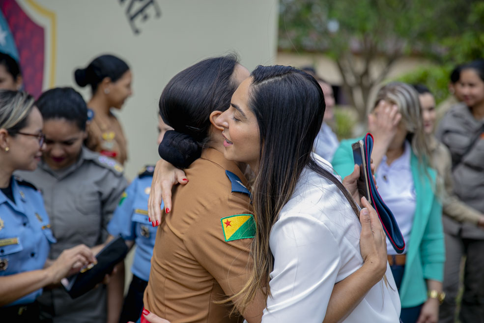 Primeira-dama participa de café da manhã com militares femininas