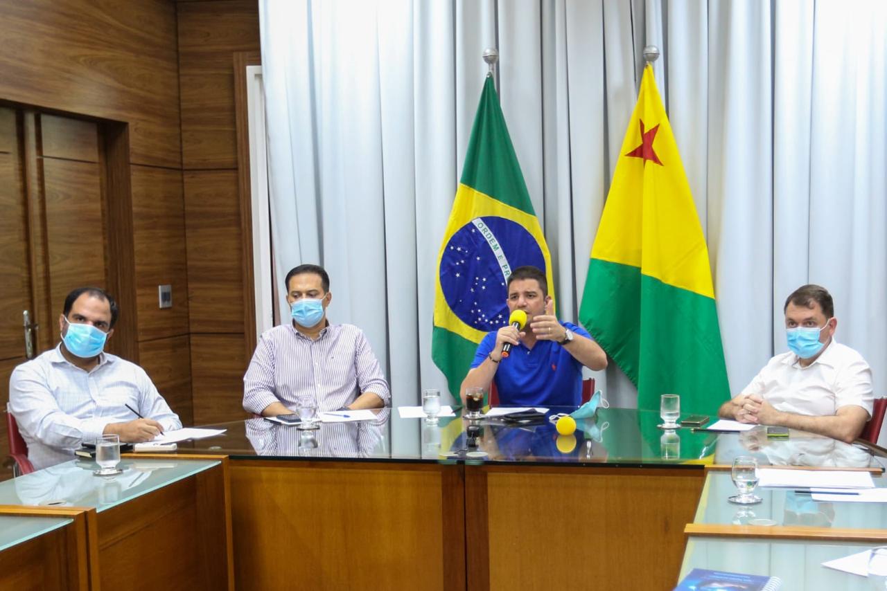 Gladson Cameli pede apoio a órgãos de controle para fortalecer transparência durante pandemia