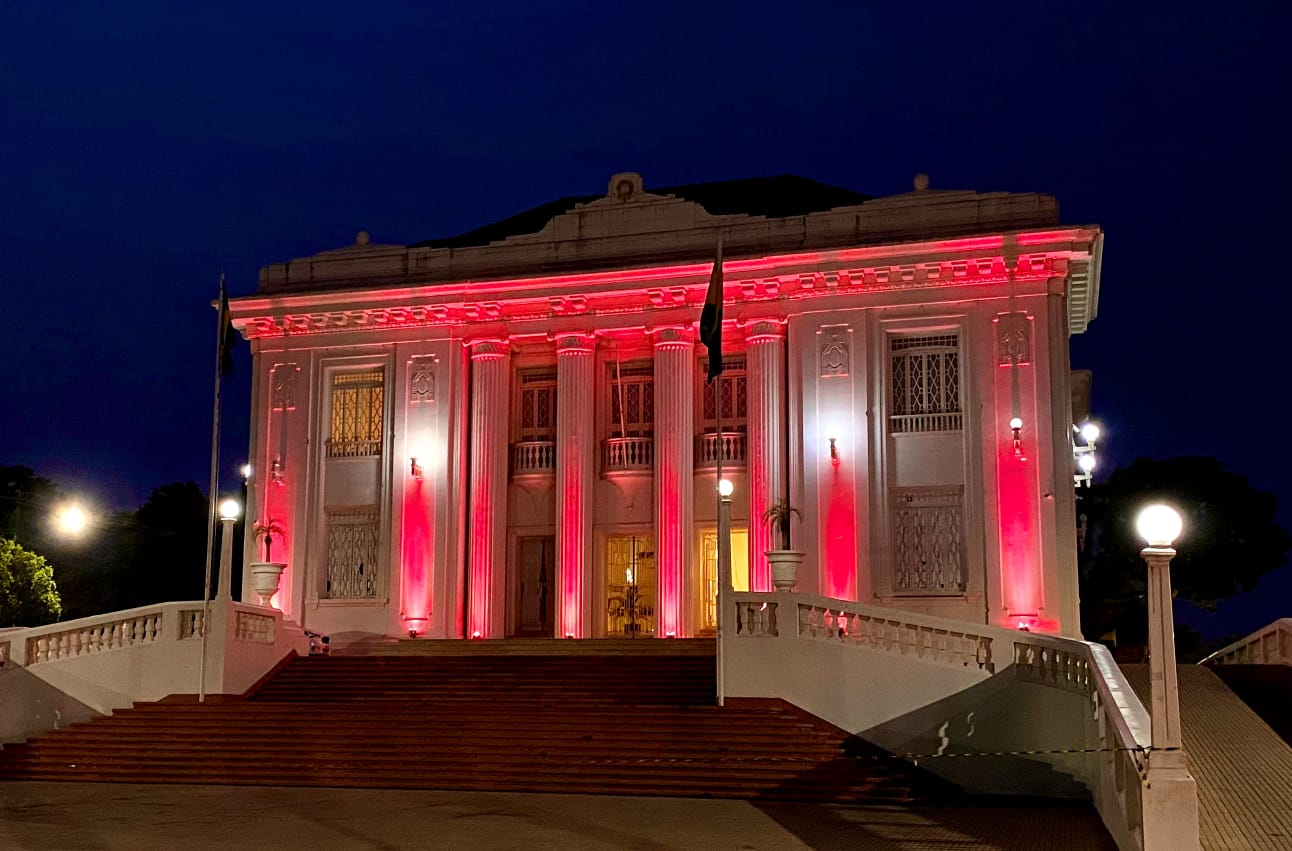 Pela saúde da mulher, Palácio Rio Branco recebe iluminação rosa