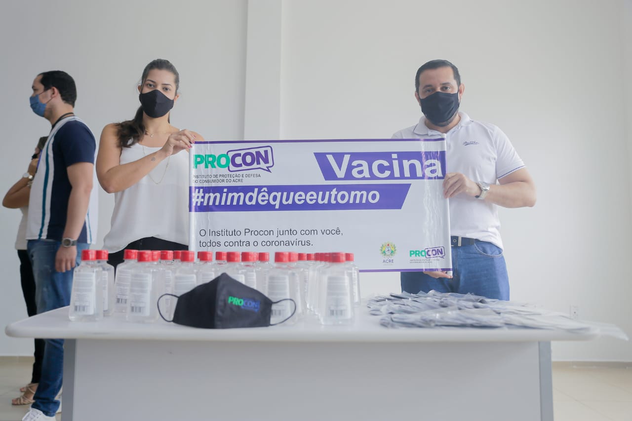 Procon realiza ação de conscientização sobre continuidade das medidas de prevenção à Covid-19