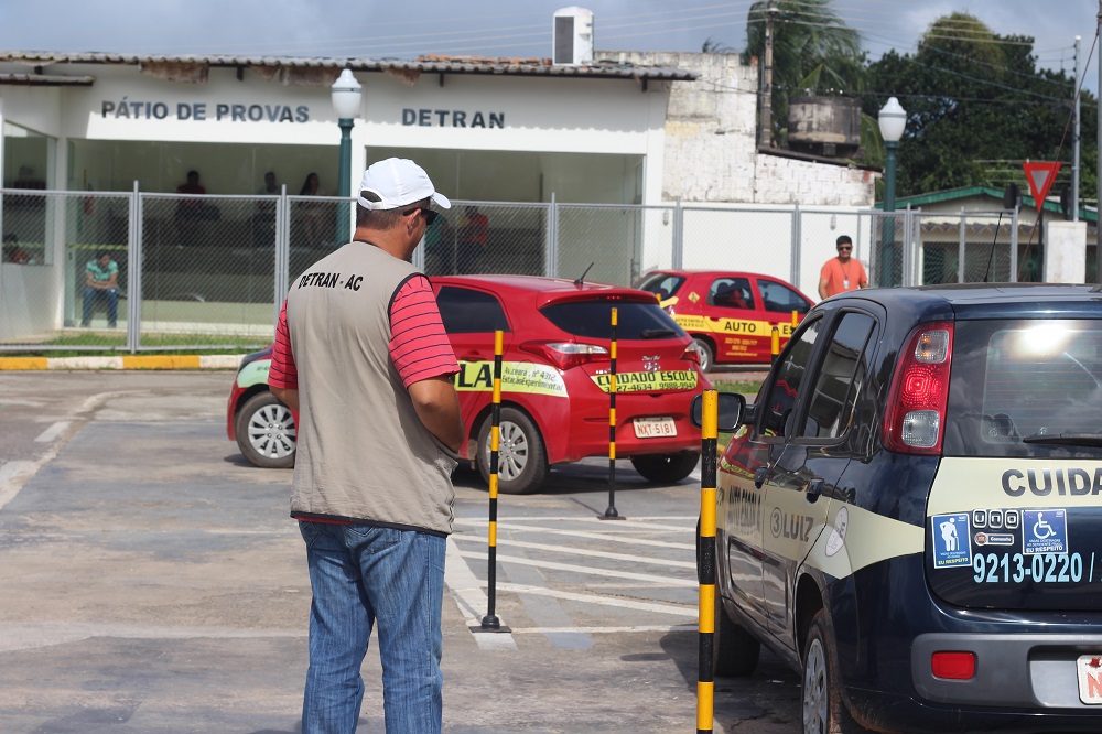 Atividades no Pátio de Exames Práticos do Detran estão suspensas até a próxima sexta