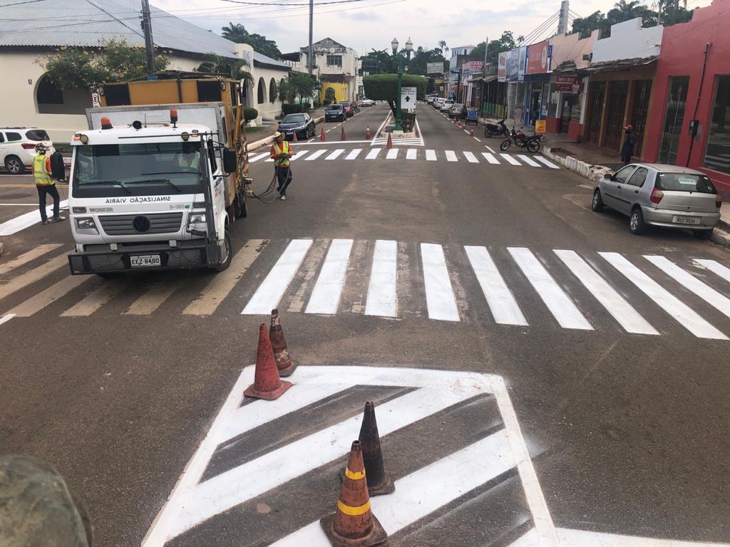 Detran realiza obras de sinalização em diversos municípios