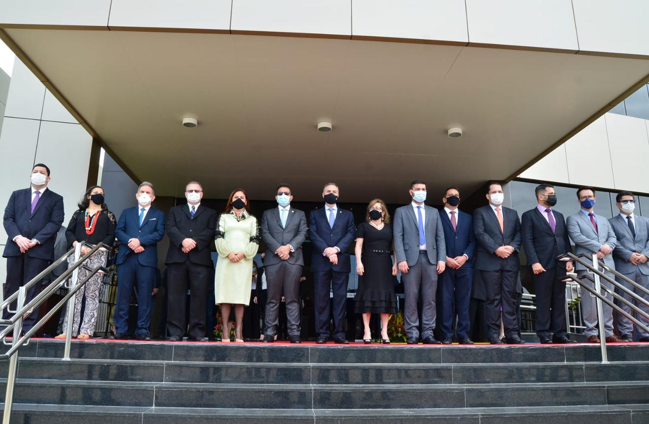 Gladson Cameli participa da inauguração da sede nova do TRE-AC e discursa sobre a importância das eleições limpas