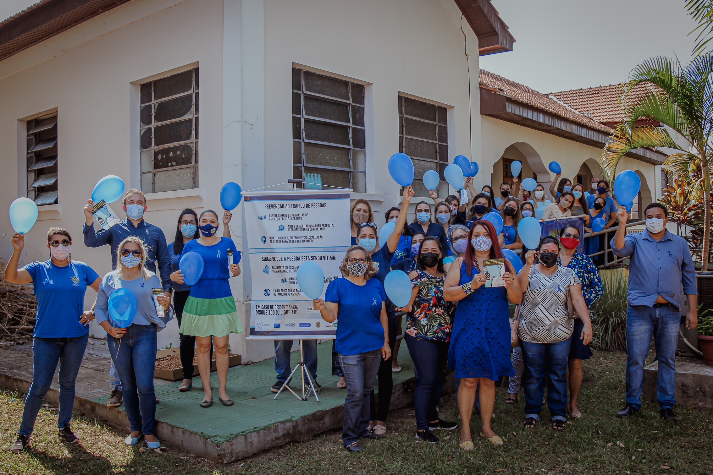 Campanha Coração Azul, que combate tráfico de pessoas, é lançada no Acre