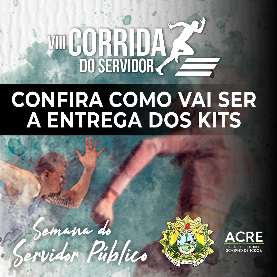 Confira como será a entrega do kit para a corrida do Servidor
