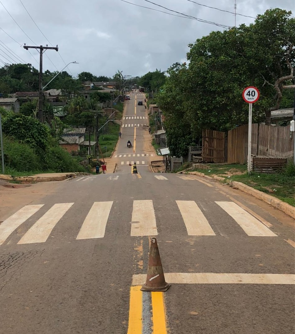 Detran inicia revitalização de trânsito em Manoel Urbano