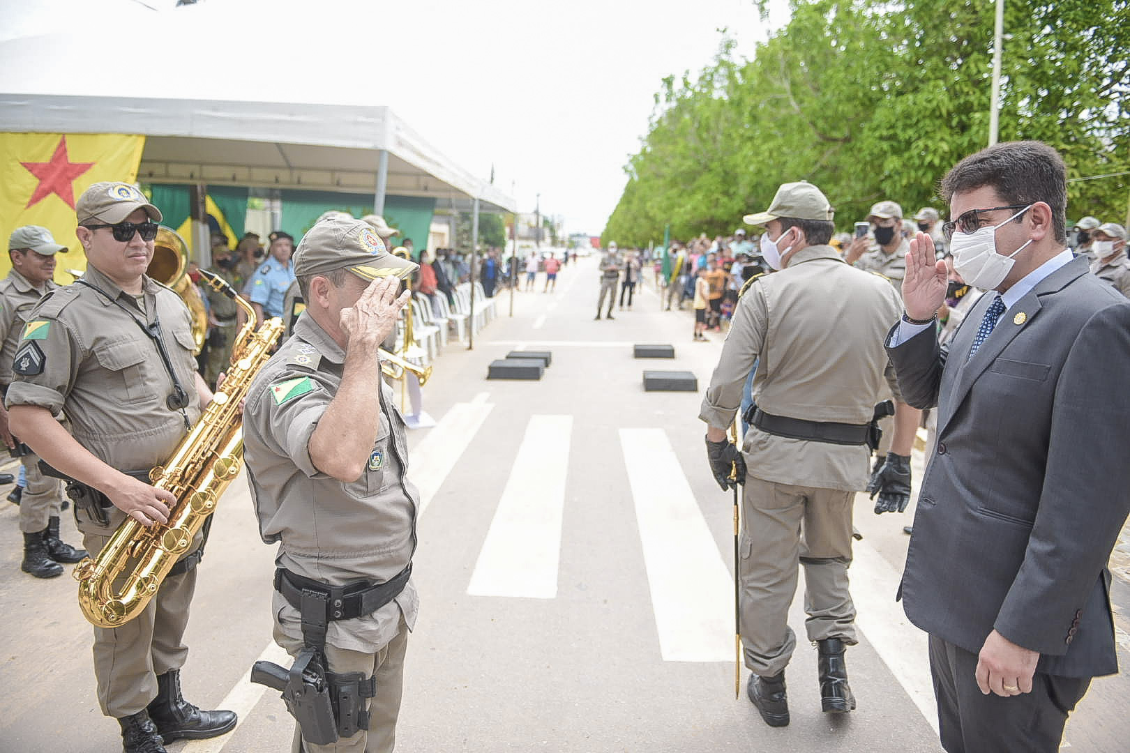 Governador prestigia solenidade de troca de comando do 7º Batalhão de Polícia Militar do Acre