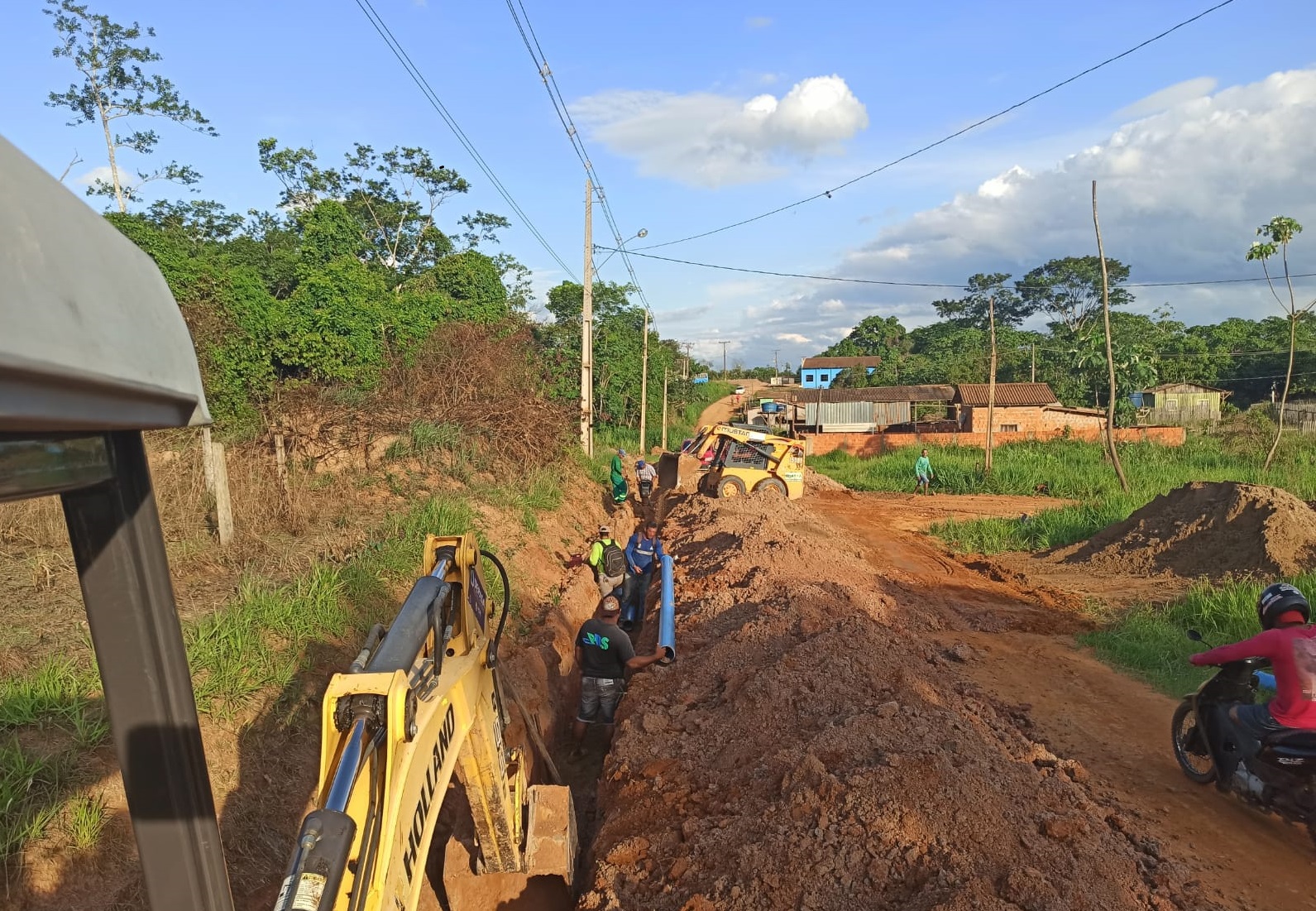 Governo prepara entrega da ampliação da rede de água do bairro Nazaré, em Brasileia