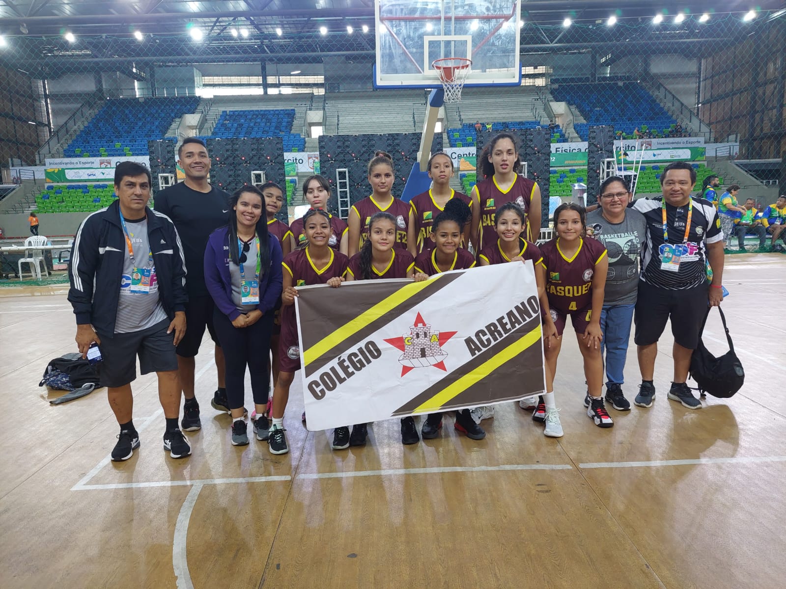 Basquete feminino do Acre vence na estreia dos Jogos Escolares Brasileiros