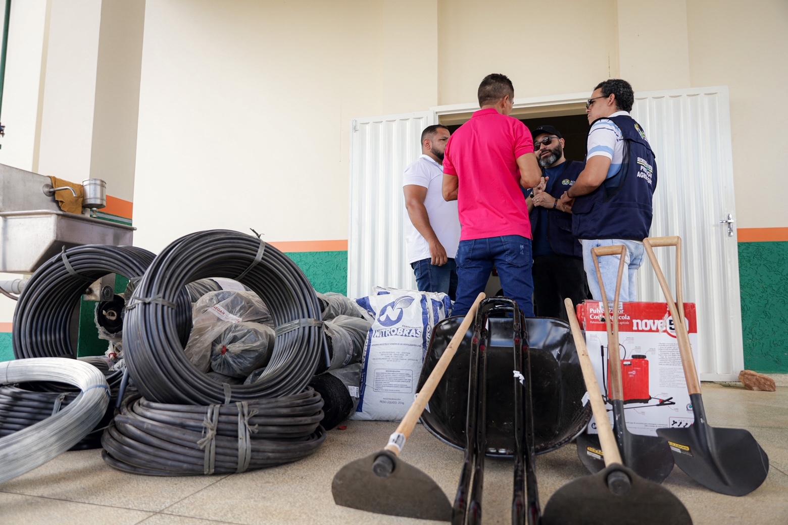 Com apoio do governo, construção de viveiro para plantio de mudas de pupunha beneficia produtores do Bonal