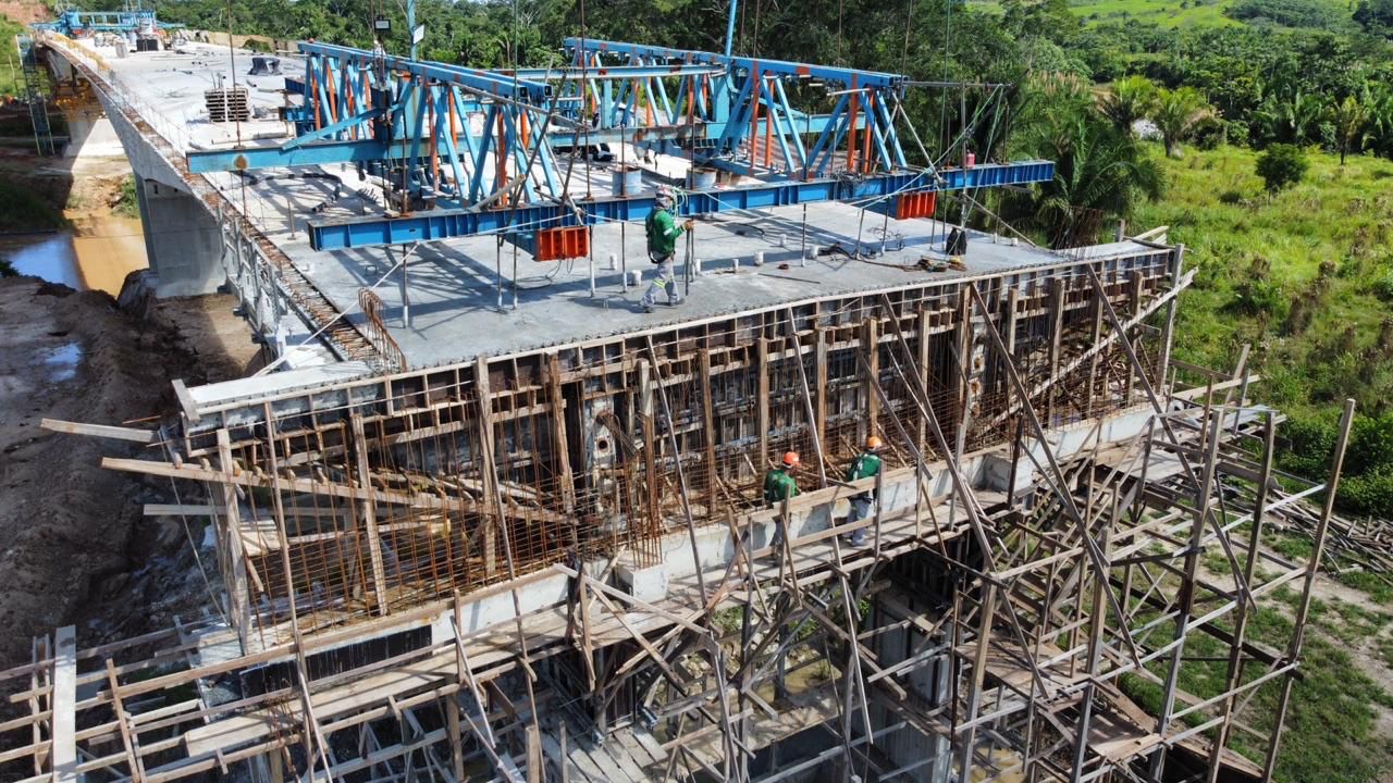 Controladoria do Estado realiza visita técnica às obras da Ponte do Anel Viário