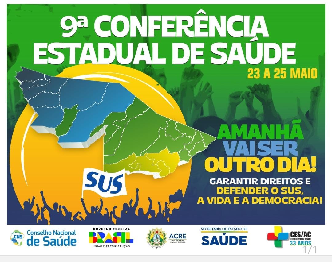 Acre realizará a 9ª Conferência Estadual de Saúde em maio