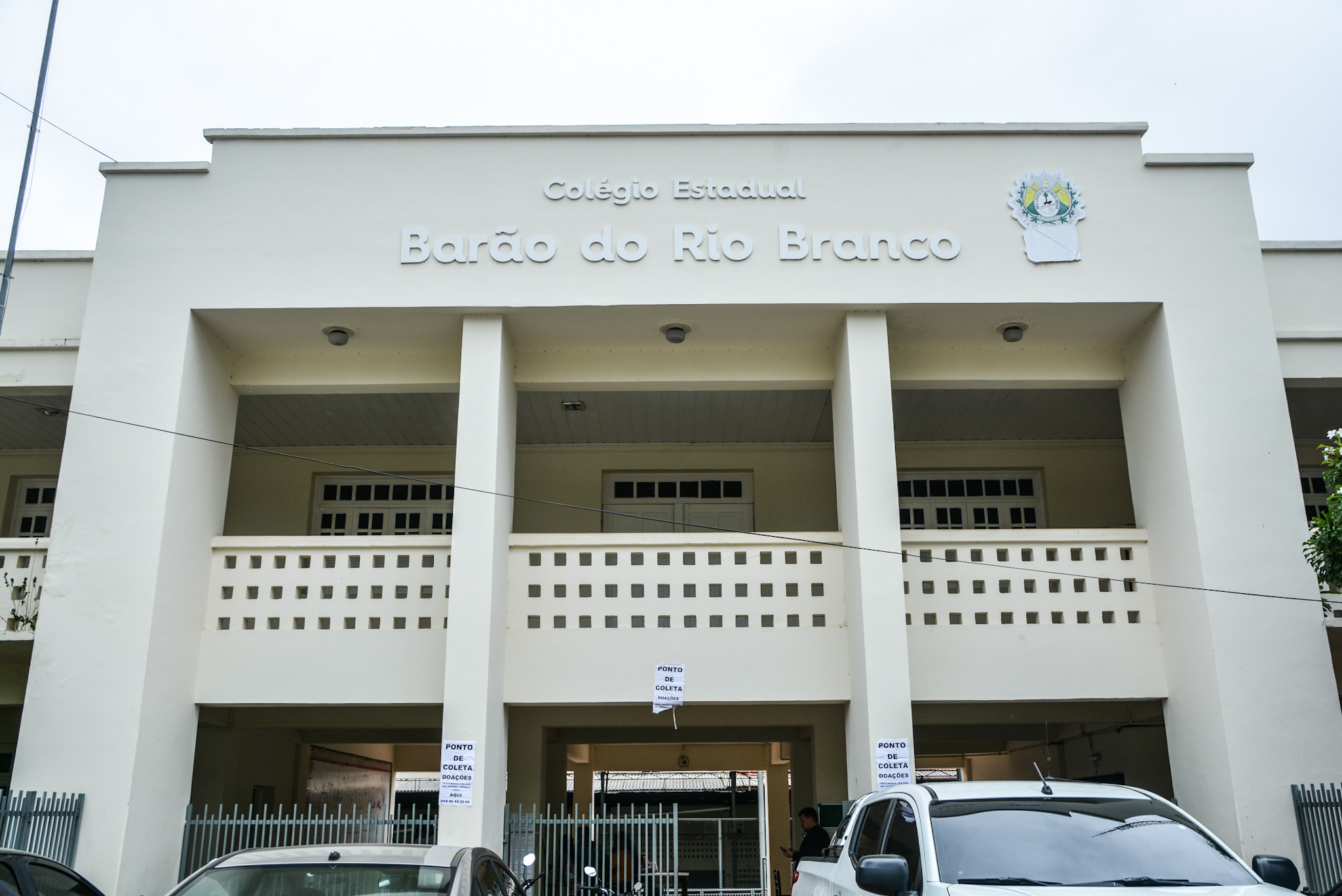 Na campanha Juntos pelo Acre, Colégio Barão do Rio Branco é referência no recebimento de doações