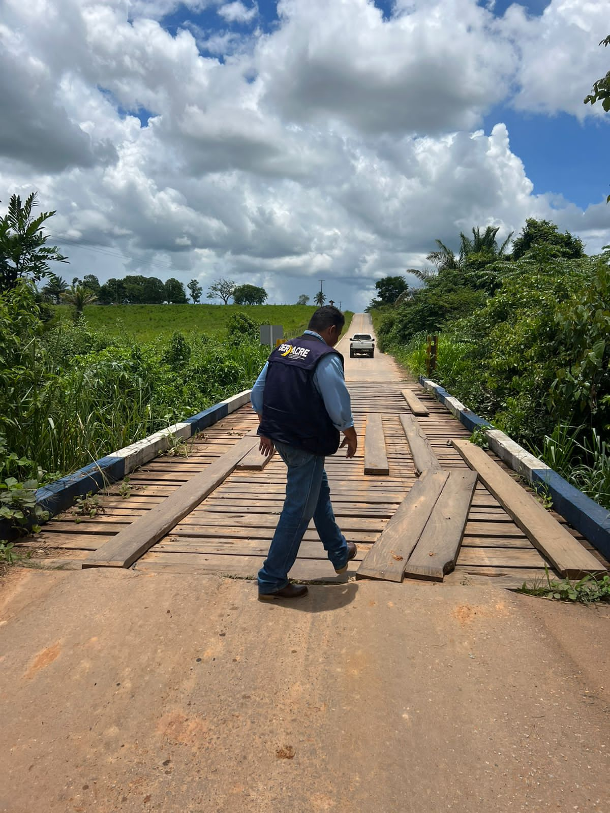 Deracre providencia reparo nas pontes do Ramal do Mutum