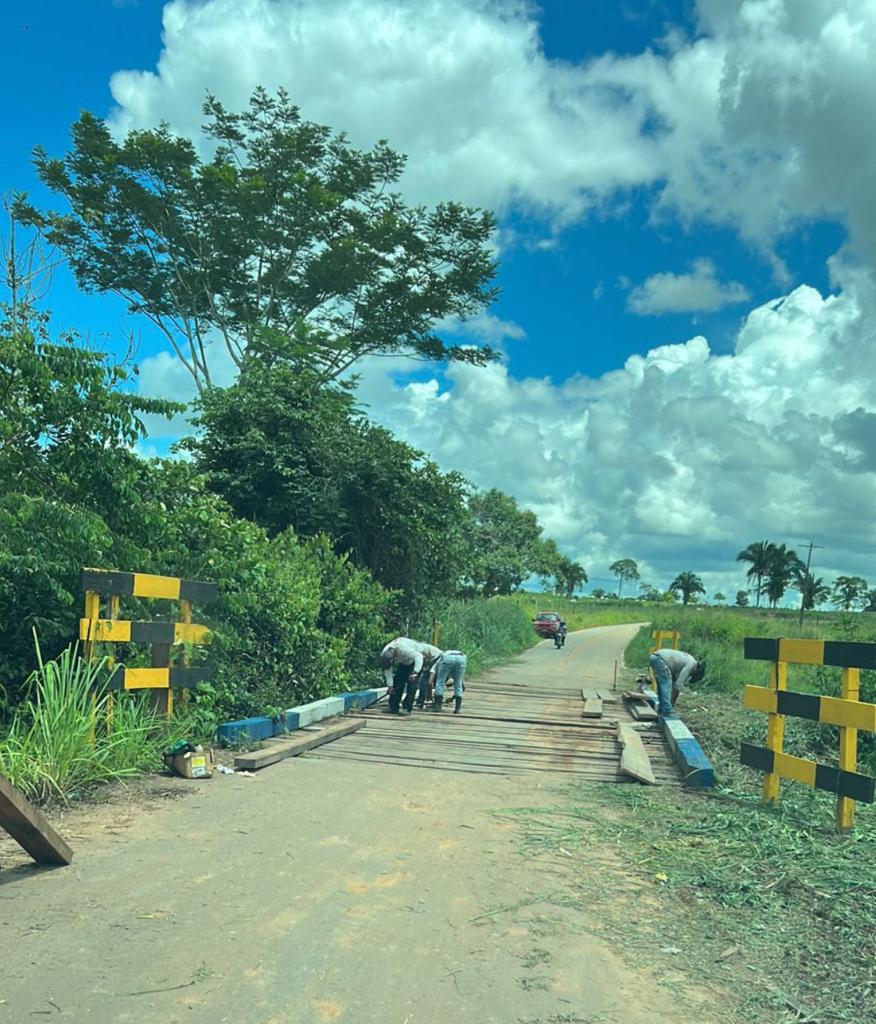 Deracre inicia reparo nas pontes do Ramal do Mutum, em Rio Branco