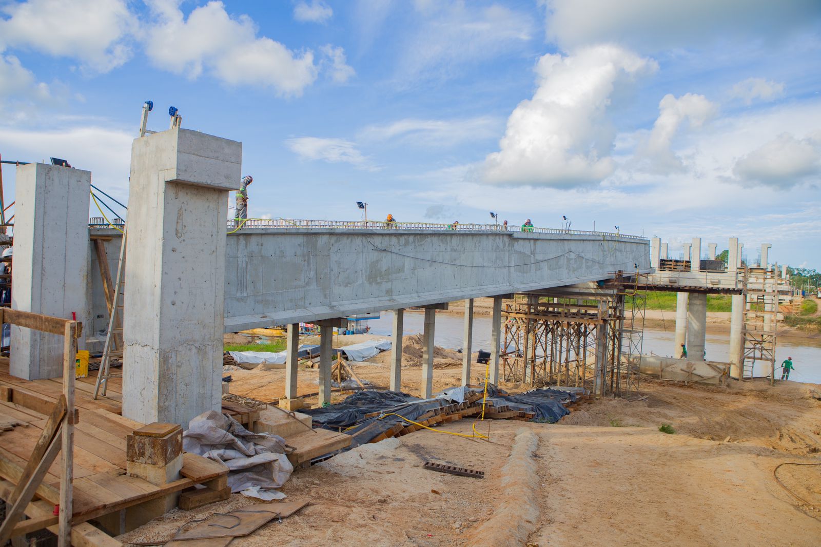 Estado avança na construção da segunda ponte de Sena Madureira