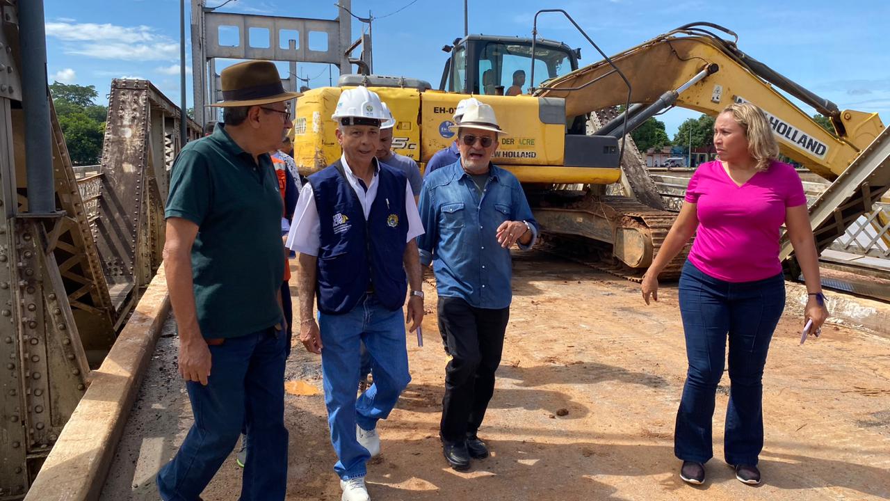 Governo realiza inspeção técnica na Ponte Metálica de Rio Branco