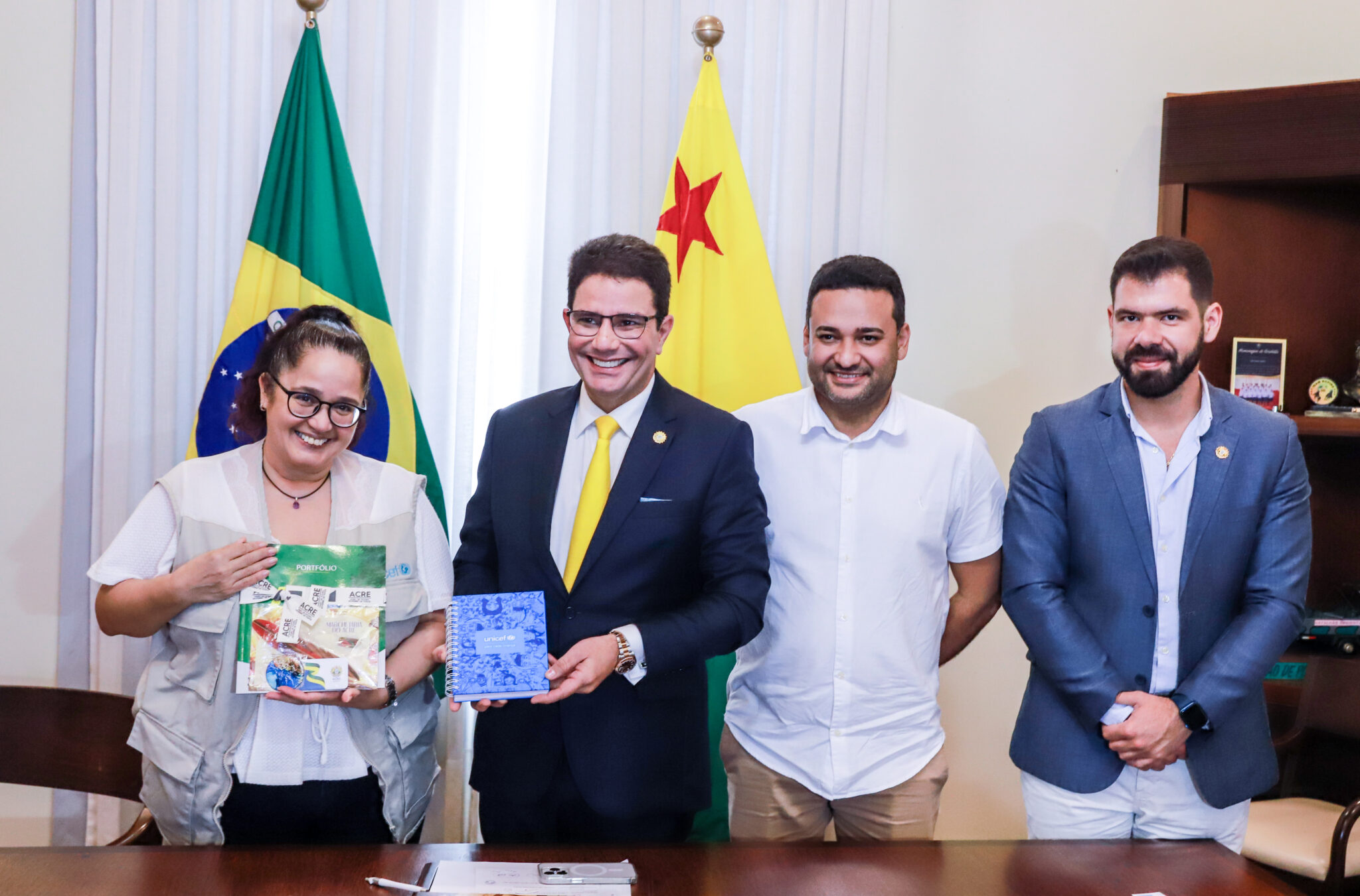 Governo recebe representantes do Unicef para tratar sobre avanços humanitários no Acre