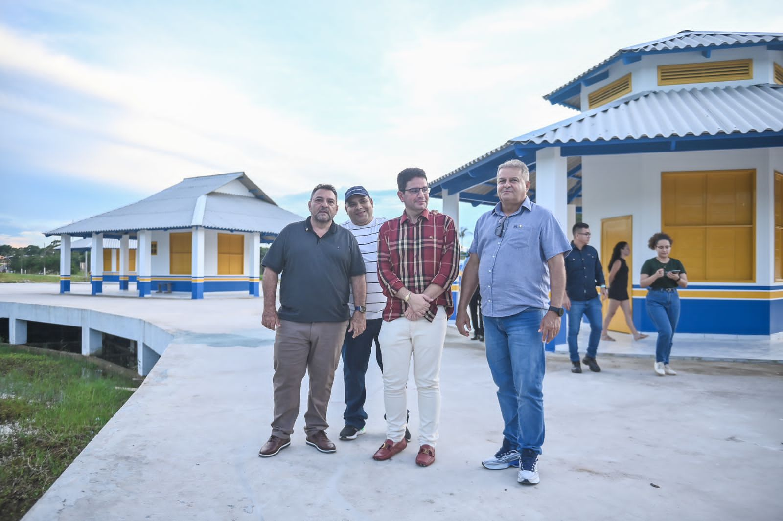 Governador Gladson Cameli vistoria obra de urbanização da Alameda das Águas, em Mâncio Lima