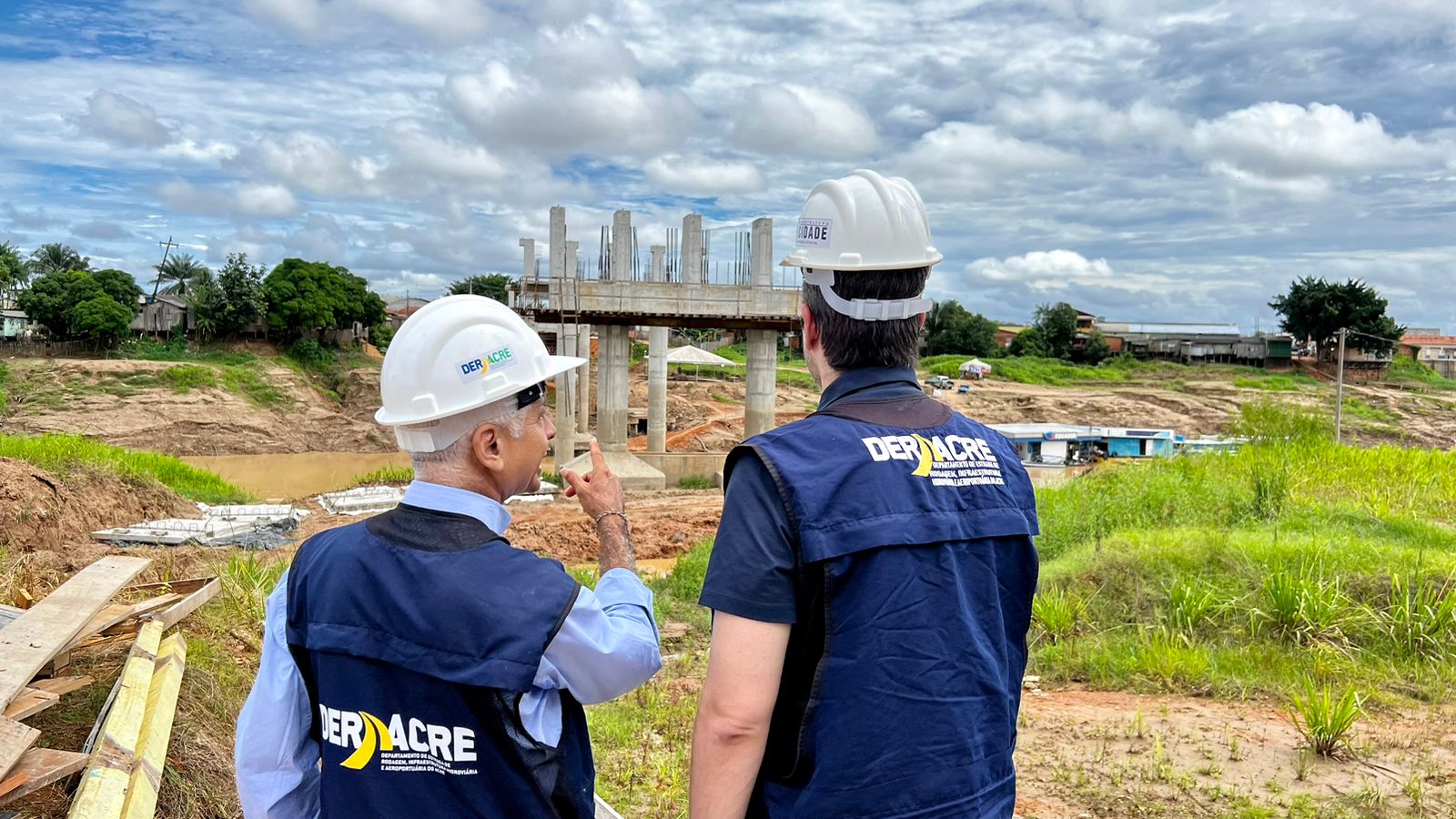 Governo realiza visita técnica na obra de construção da segunda ponte de Sena Madureira