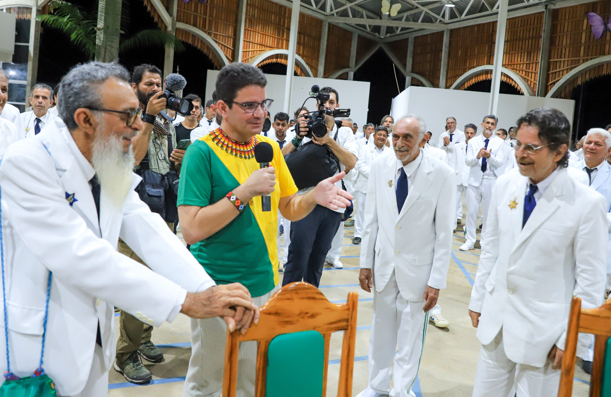 Gladson Cameli participa da inauguração da Igreja da Floresta, no Céu do Mapiá