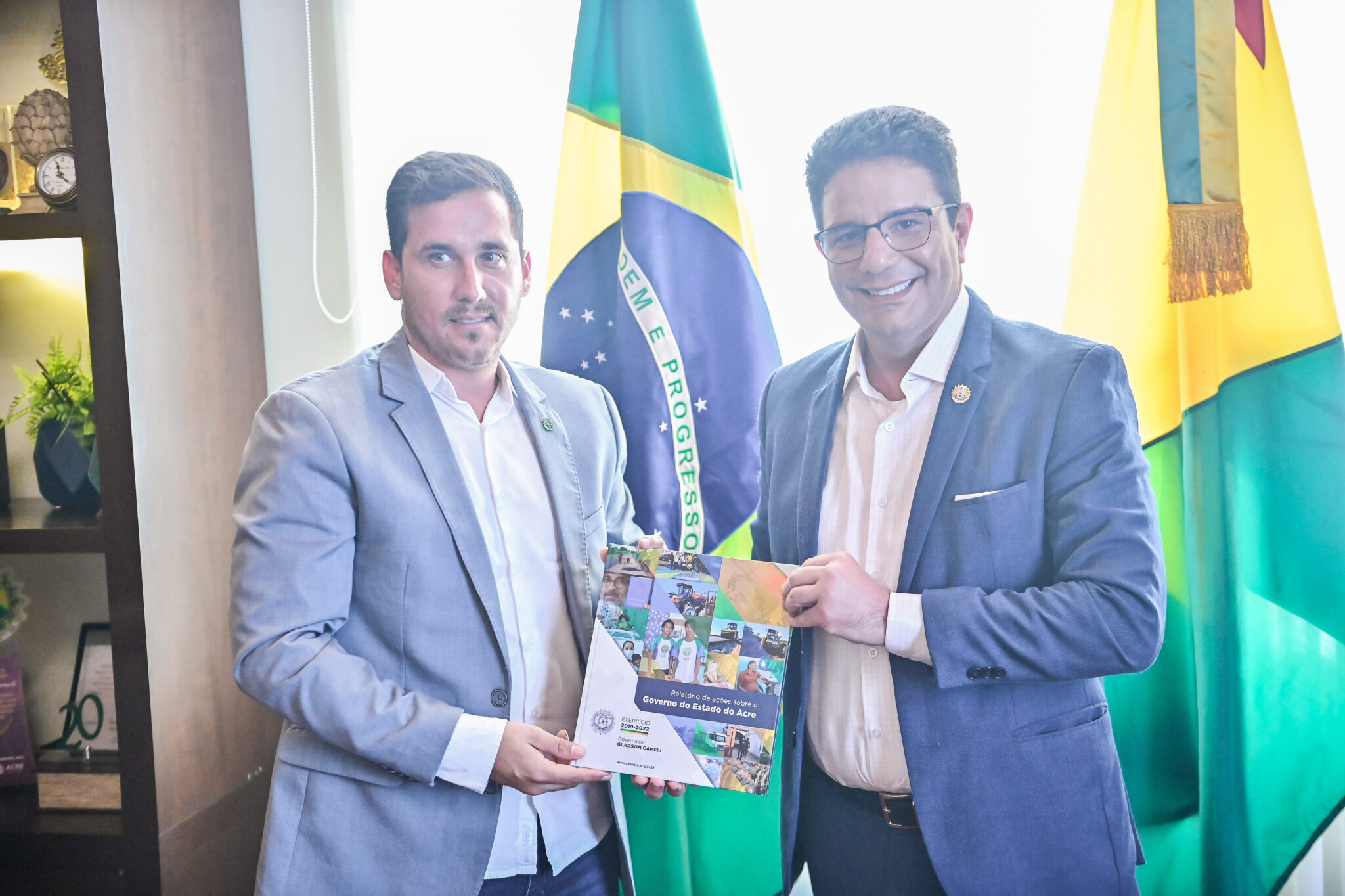Governador Gladson Cameli recebe visita institucional do superintendente do Mapa no Acre