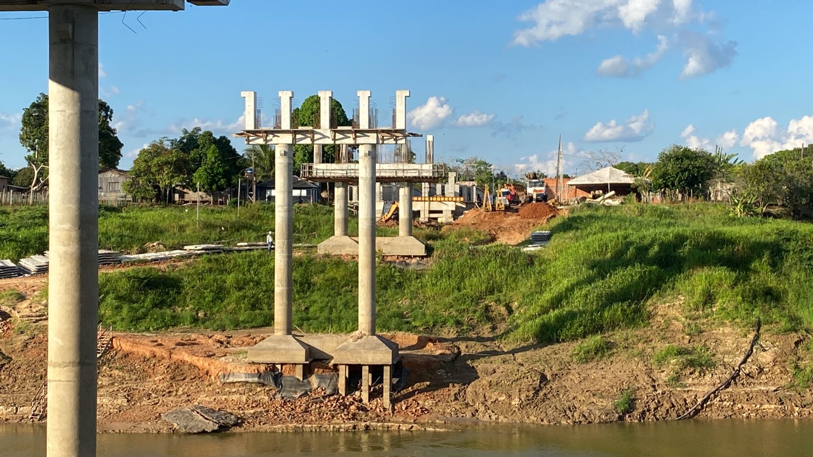 Obras da Ponte de Sena Madureira continuam no lado do Segundo Distrito