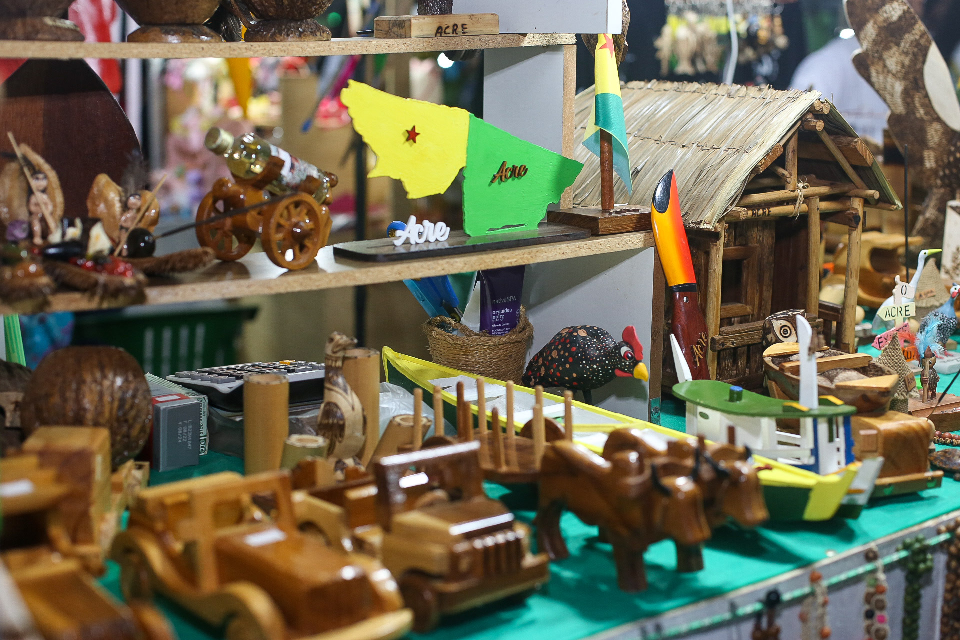 Espaço de artesanato, jardinagem e gastronomia é atração no Parque de Exposições