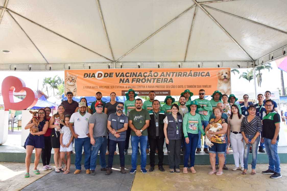 Ministério da Saúde, Sesacre e prefeituras iniciam campanha de vacinação antirrábica na fronteira