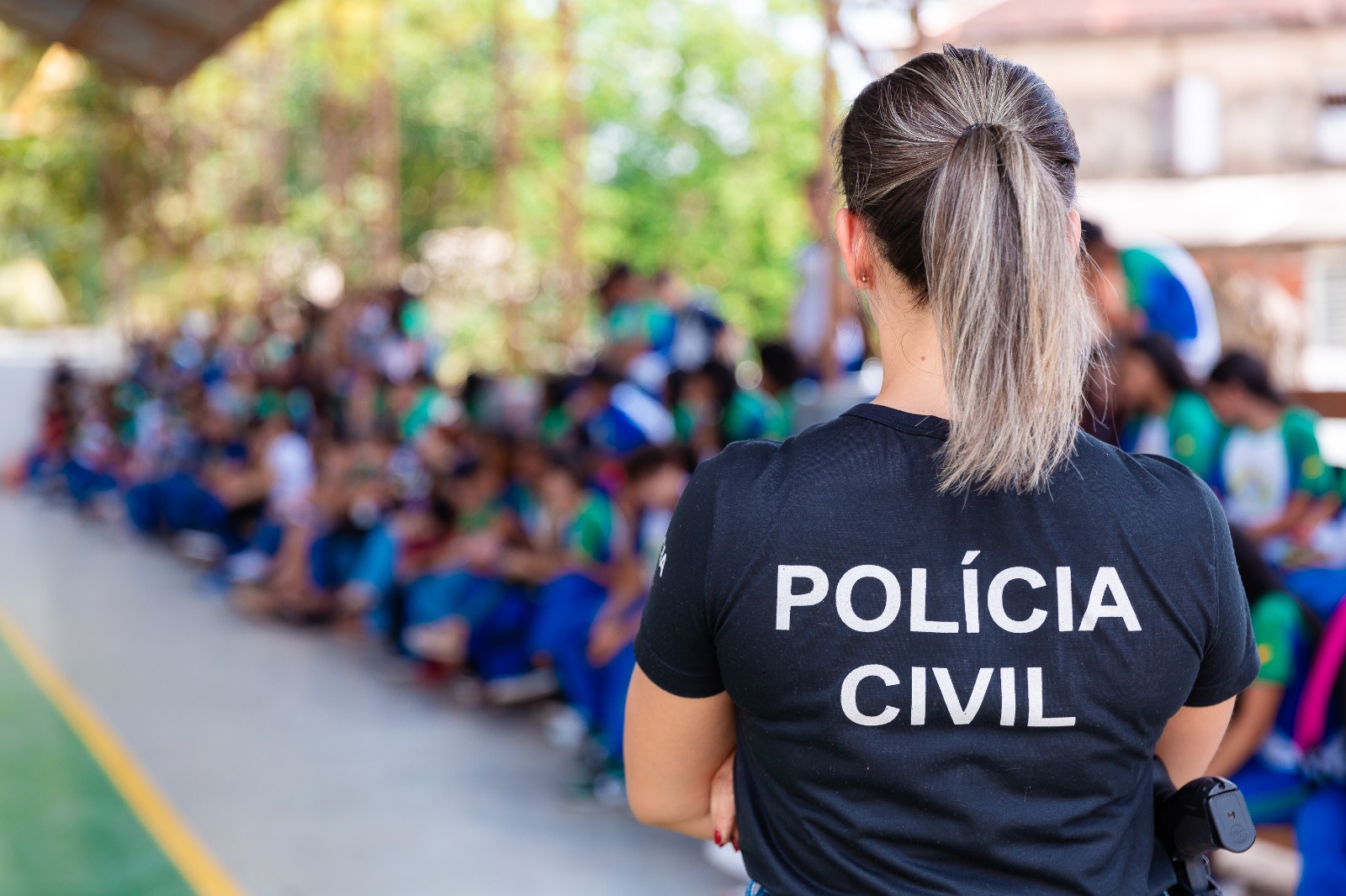 Polícia Civil promove palestra sobre violência infantil na Escola Dr. Carlos Vasconcelos, em Rio Branco