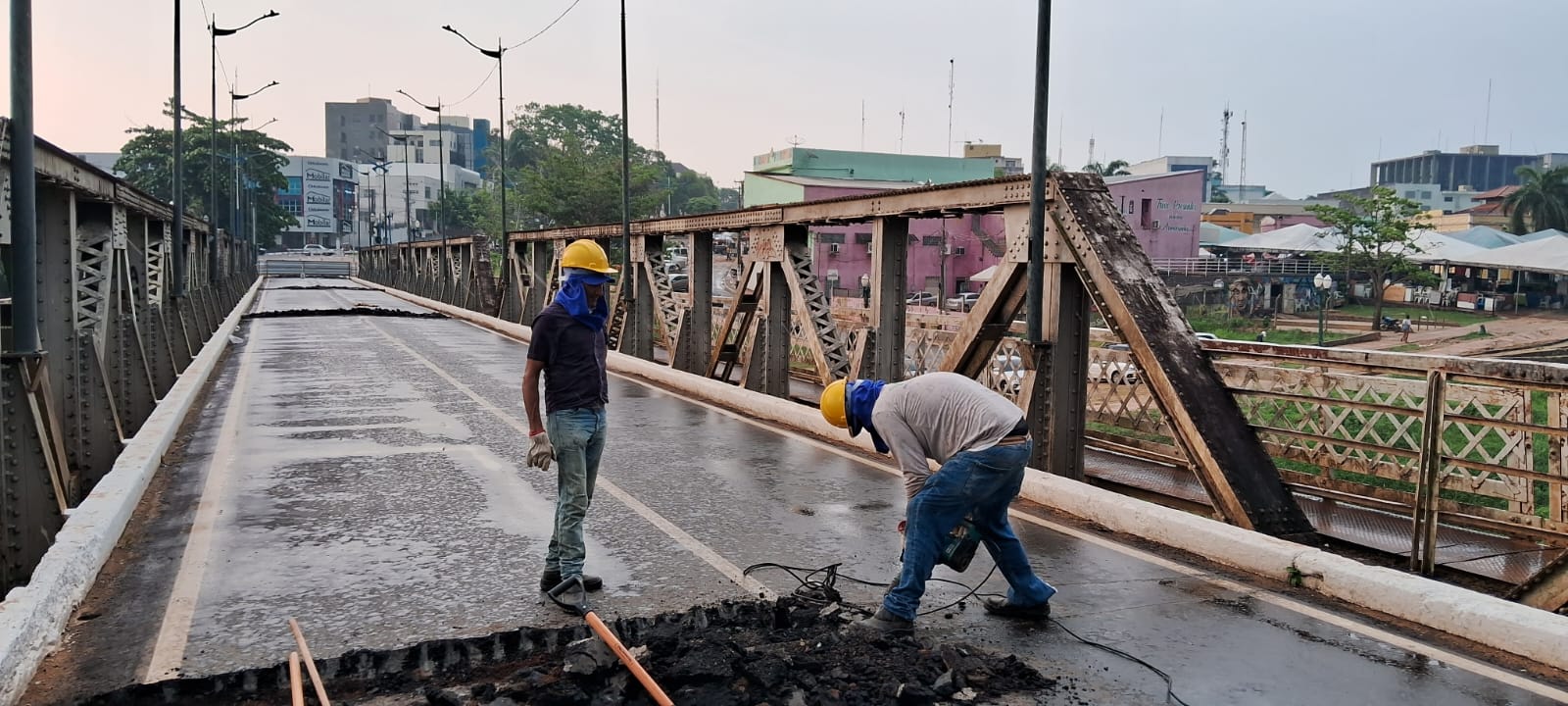 Governo inicia obra de manutenção da Ponte Metálica Juscelino Kubitschek em Rio Branco