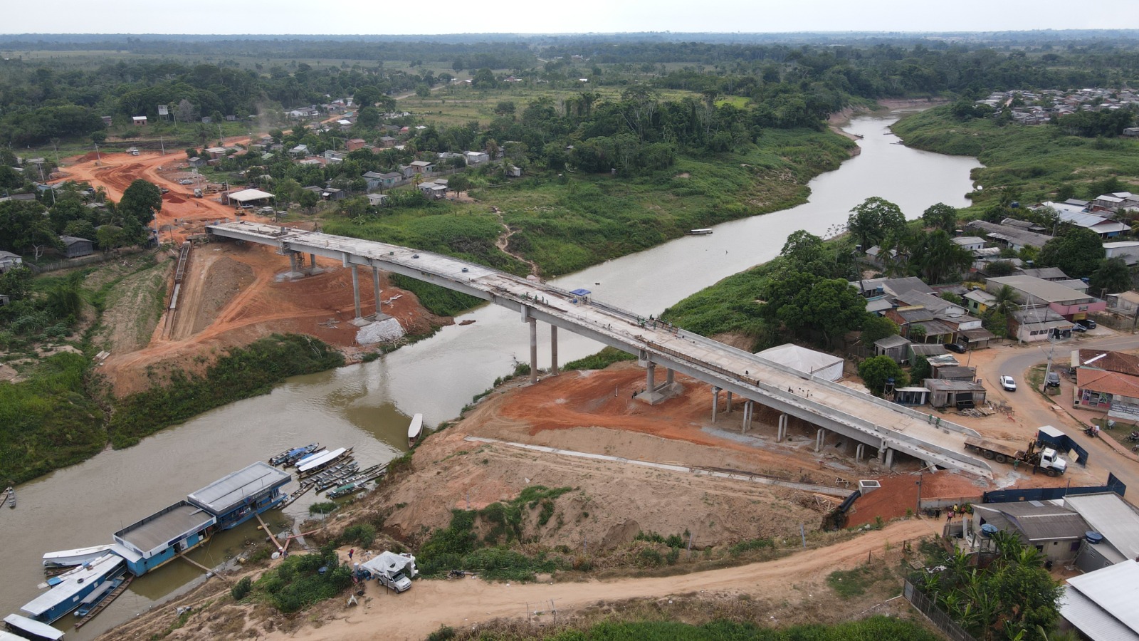 Segunda Ponte de Sena Madureira tem 90% da obra concluída