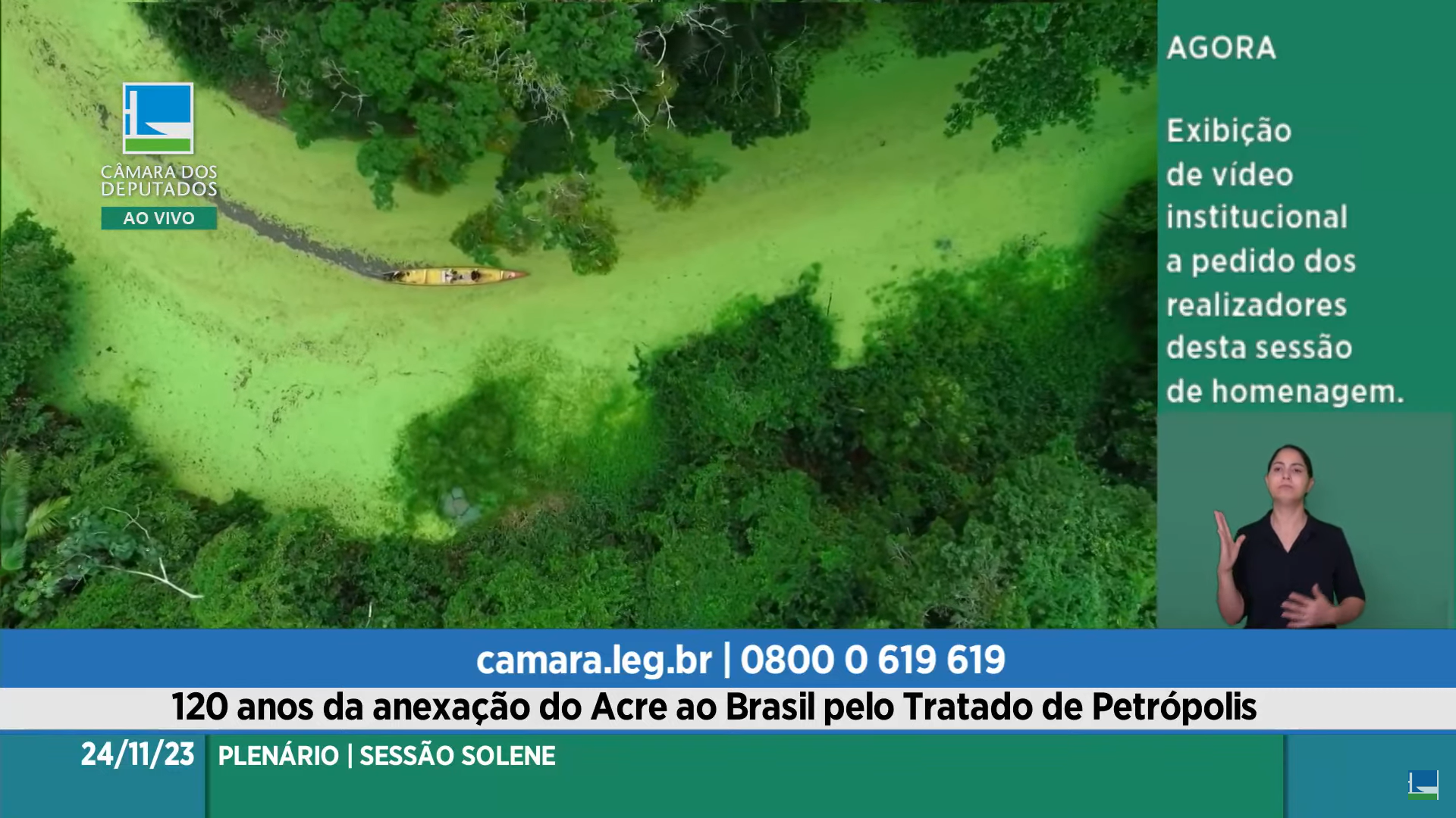 Acreanos celebram 120 anos do Tratado de Petrópolis na Câmara dos Deputados, em Brasília